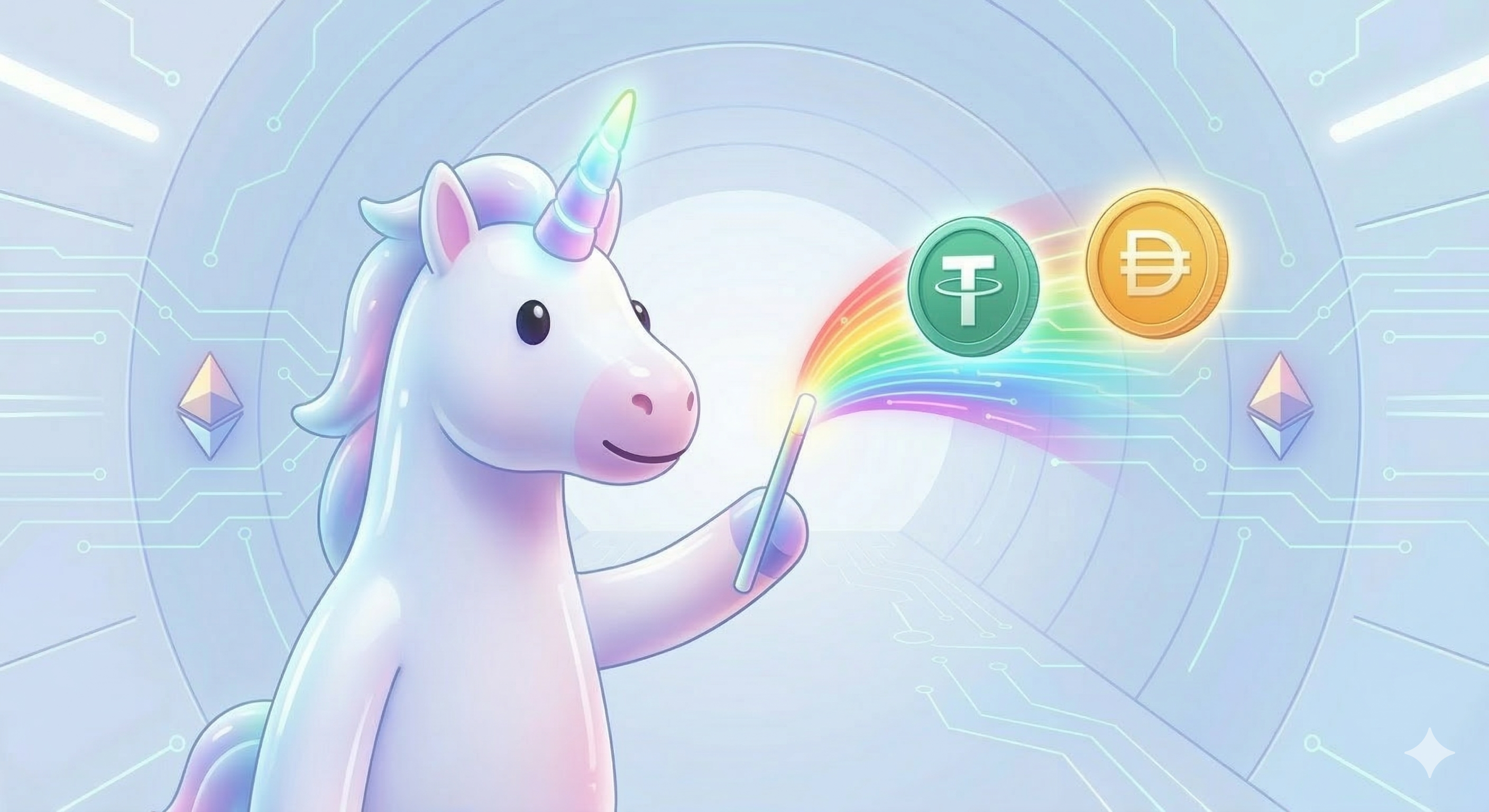 USDT ⇔ DAI：Uniswap